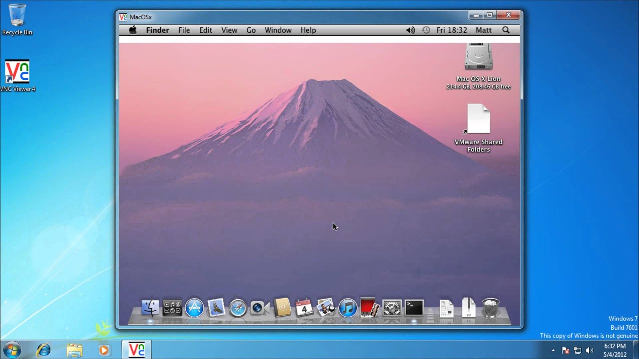 remote desktop to mac os from windows